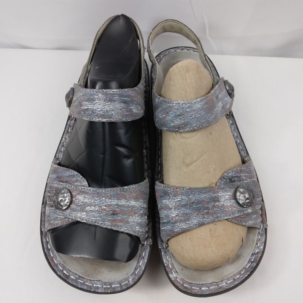 Alegria Vienna Smoke VIE-123 Sandal Slingback Shoes Leather Womens 39 US 9 - Picture 3 of 11